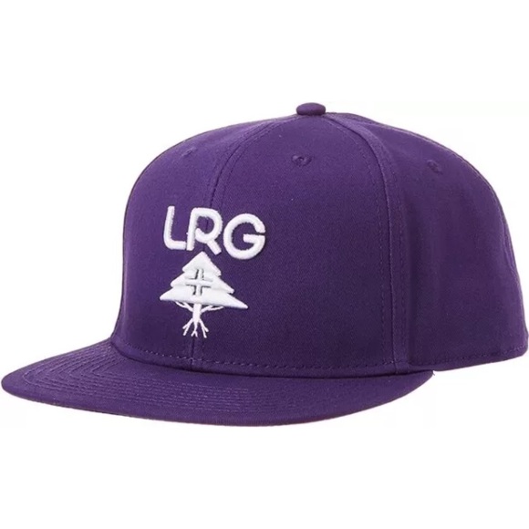 LRG LIFTED RESEARCH GROUP Adjustable Snapback Hat Purple - Picture 1 of 2